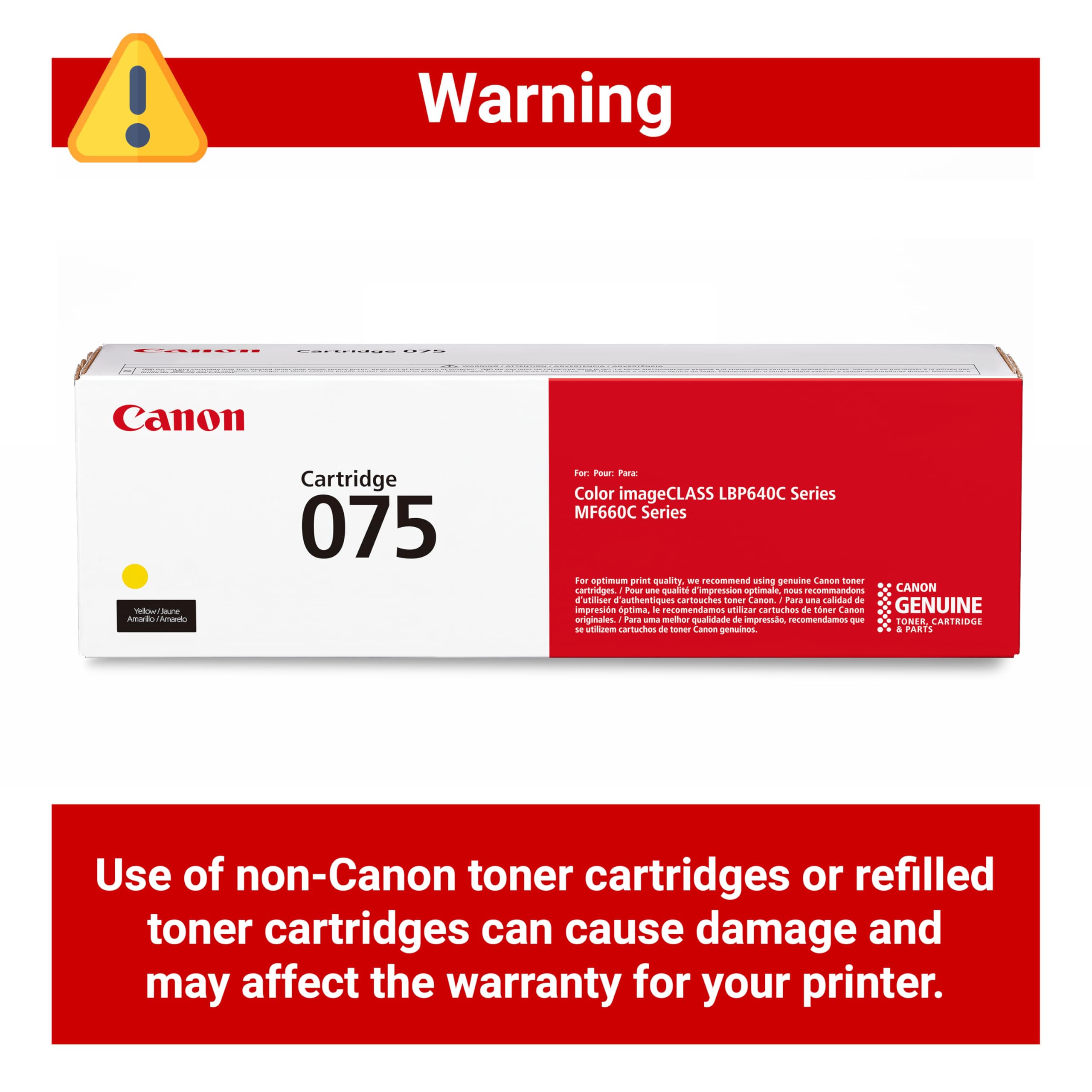 Amazon.co.jp: Canon 純正 075 イエロー トナーカートリッジ MF660