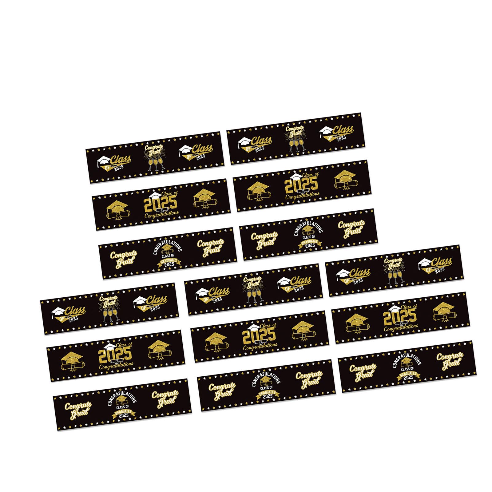 Tsophreniq 15pcs Graduation Party Bottle Labels Celebrations Sticker Ornament for Decorating Bottles At Parties Individualized Supplies