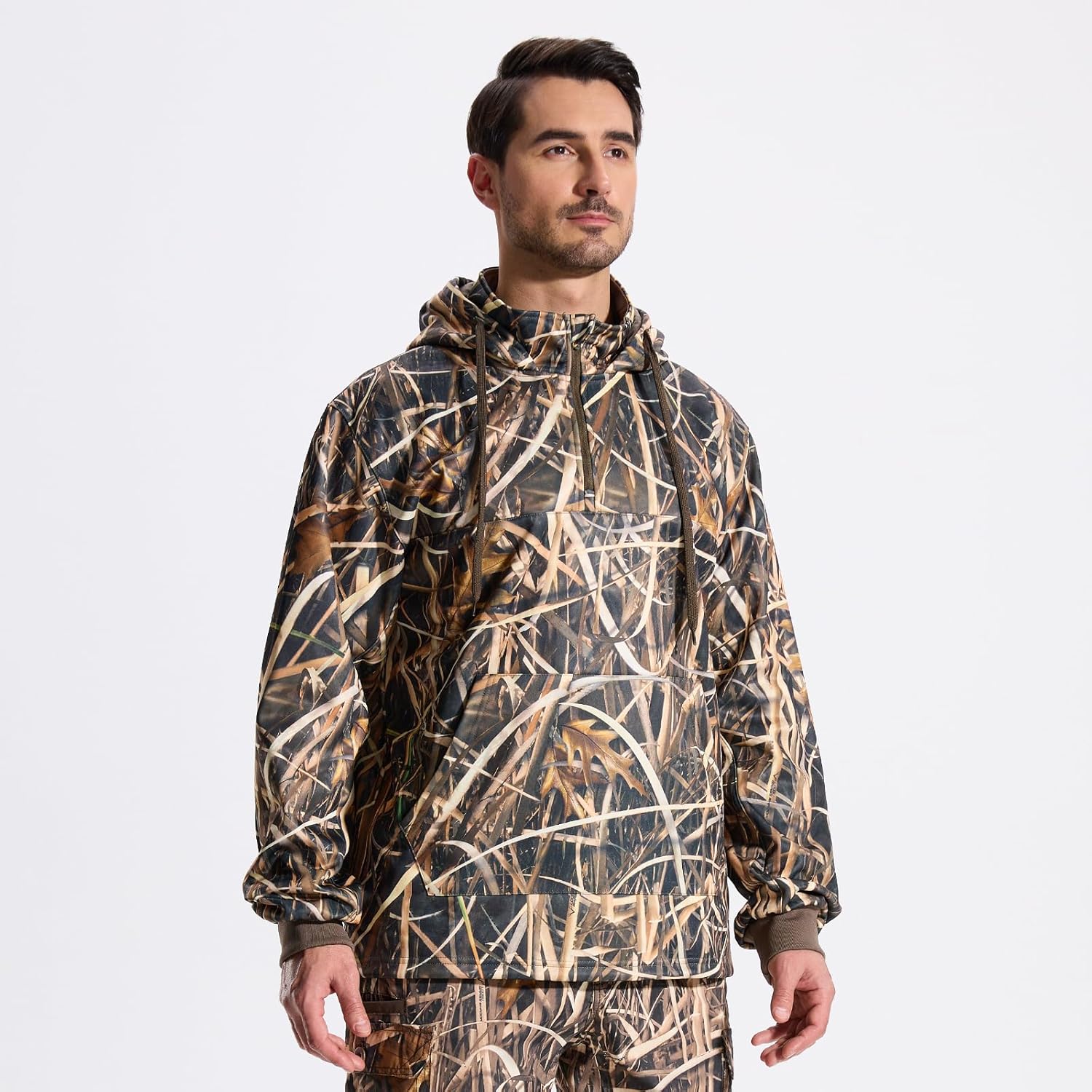 LOOGU Hunting Hoodies for Men Fleece Lining Performance Insulation Pullover Camo Hoodie - Image 4