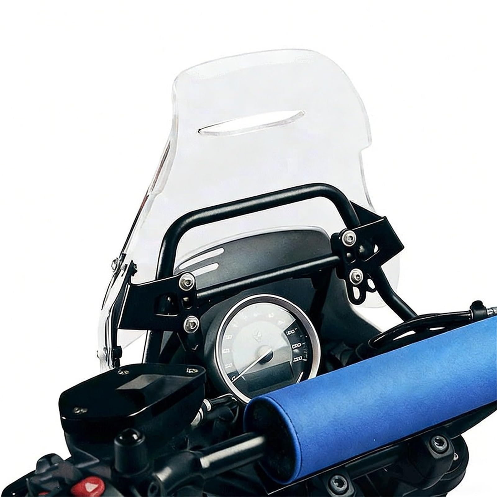 Osłona przeciwsłoneczna Pasuje do Bmw R12GS motocykl sportowy szyba przednia osłona przeciwsłoneczna deflektor uchwyt do nawigacji telefonu(Windshield-grey)