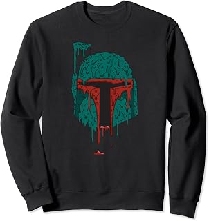 Star Wars Boba Fett Grime Slime Dripping Paint Art Sudadera