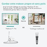 Neakasa P1 PRO Kit per toelettatura e aspirazione a Vuoto per Animali Domestici, Tosatrice per Cani e Gatto Pelo Lungo Professionale (Bianco) - 4
