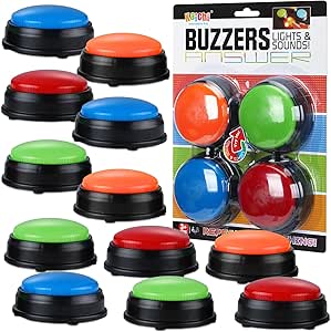 Amazon.com: Deekin 16 Pcs Recordable Answer Classroom Buzzers Bulk Game ...