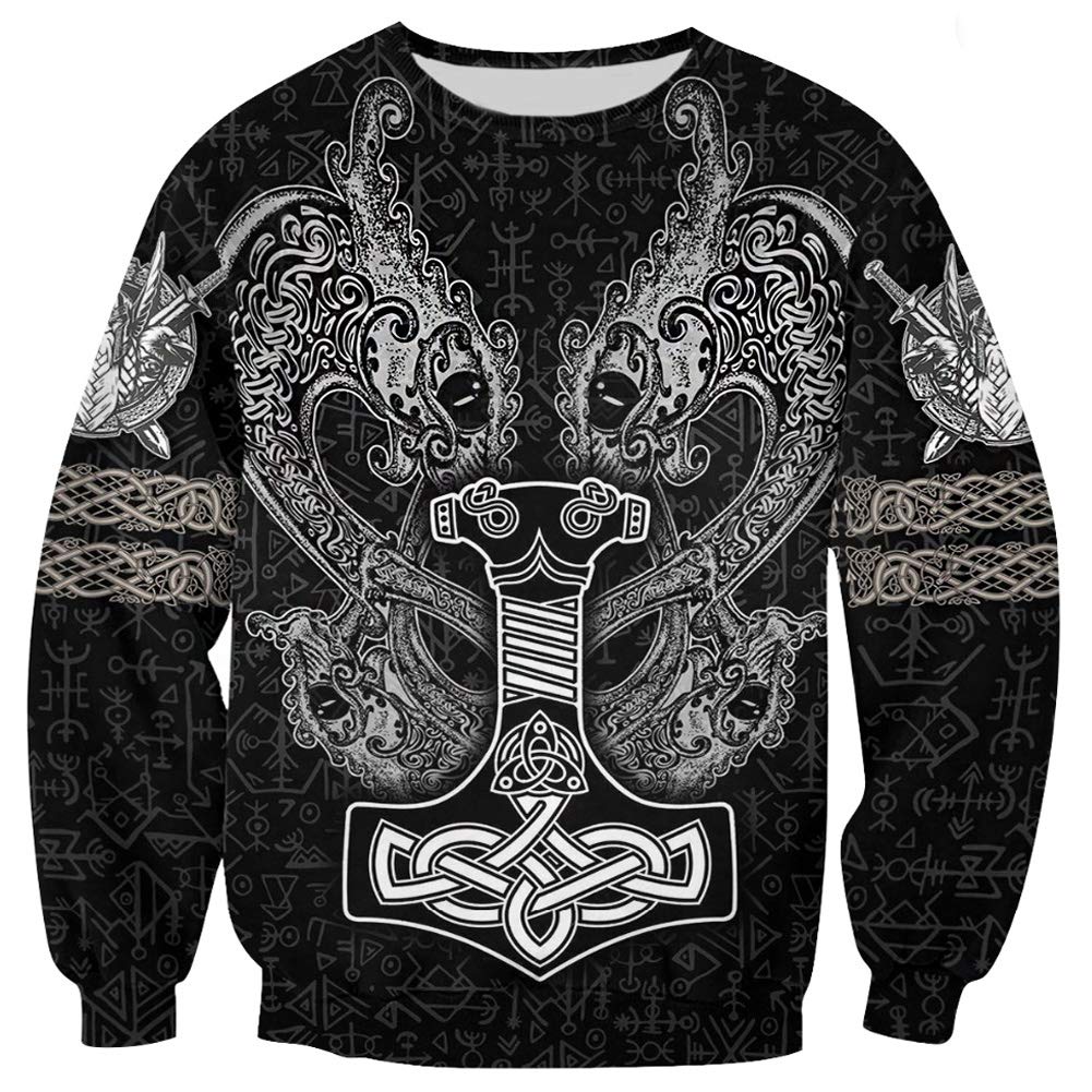 Wikinger Thors Hammer Hoodie - Nordic Style!