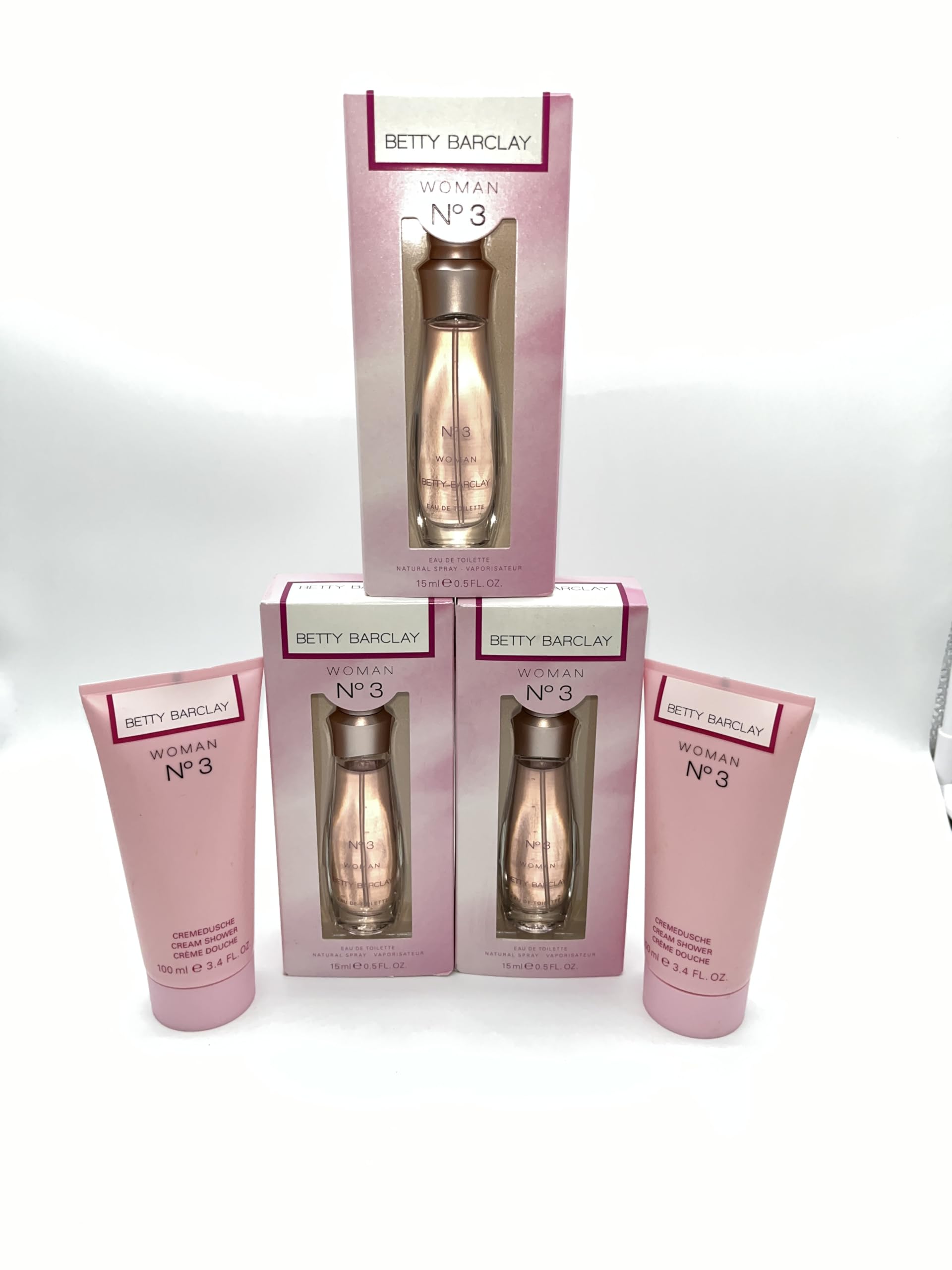 Betty Barclay No 3 No.3 3 x 15 ml Eau de Toilette + 2 x 100 ml Duschgel