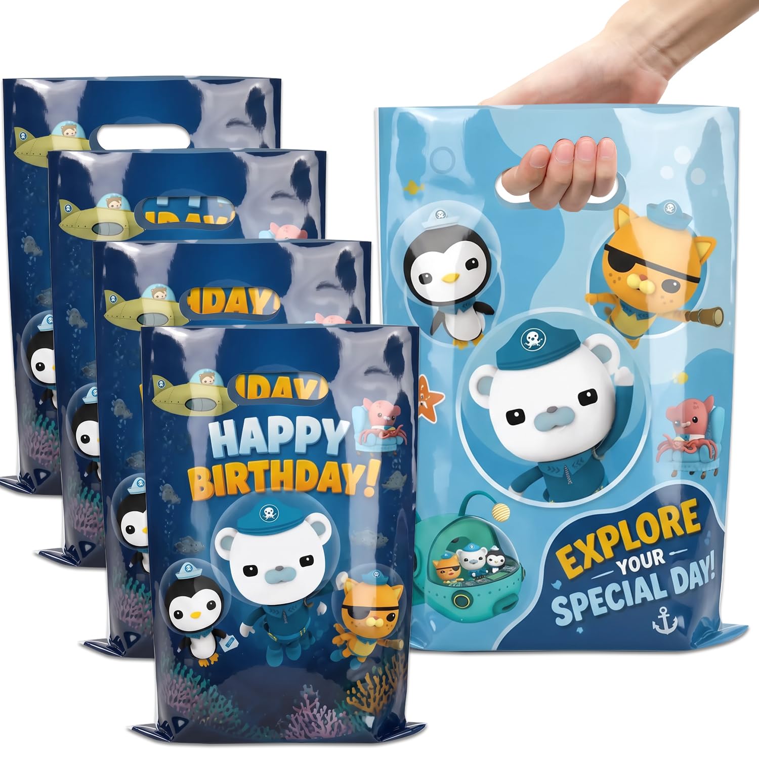 30Pack Octonaut Gooddie Bags Party Supplies Birthday Decoration Gift Bags Birthday Party Decoration (Rea-A1)