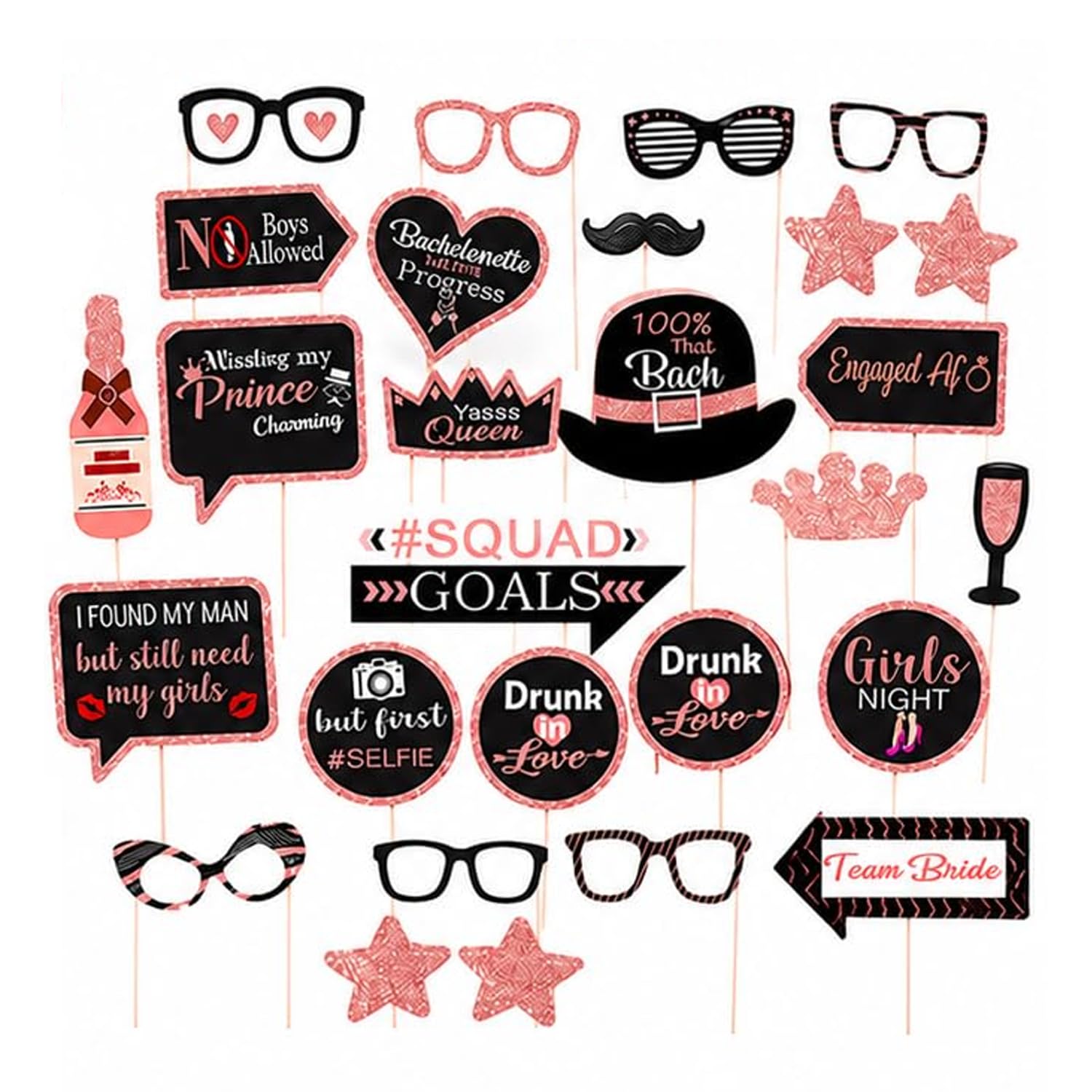 Party Propz Bride To Be Decoration Set Combo -73Pcs Rose Gold Bachelorette Party Decorations | Bride To Be Props | Bride To Be Sash | Bride To Be Banner (Cardstock) | Bride To Be Balloon 2