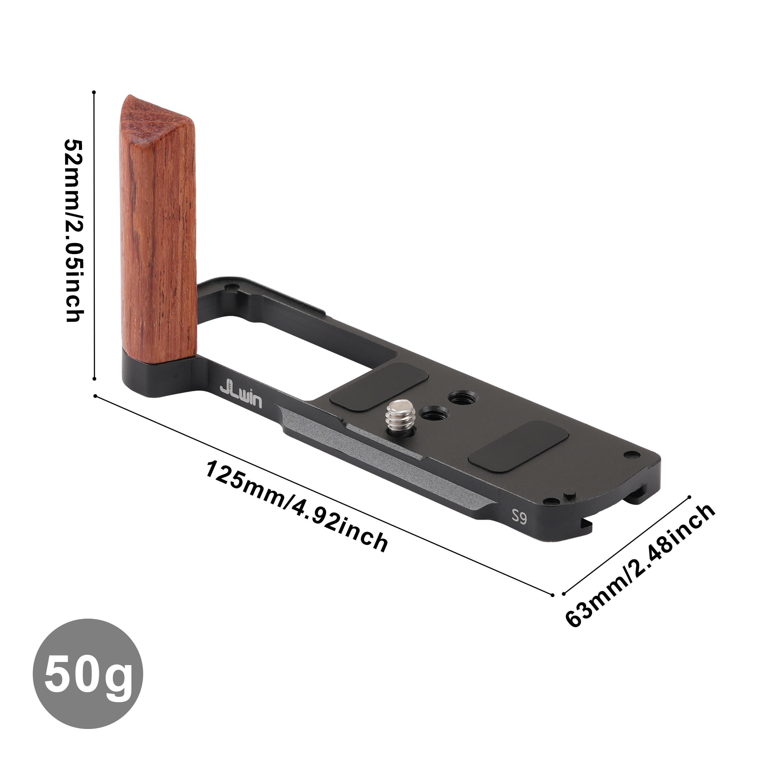 Amazon.com : FocusFoto L-Shaped Wooden Handle Grip Quick Release