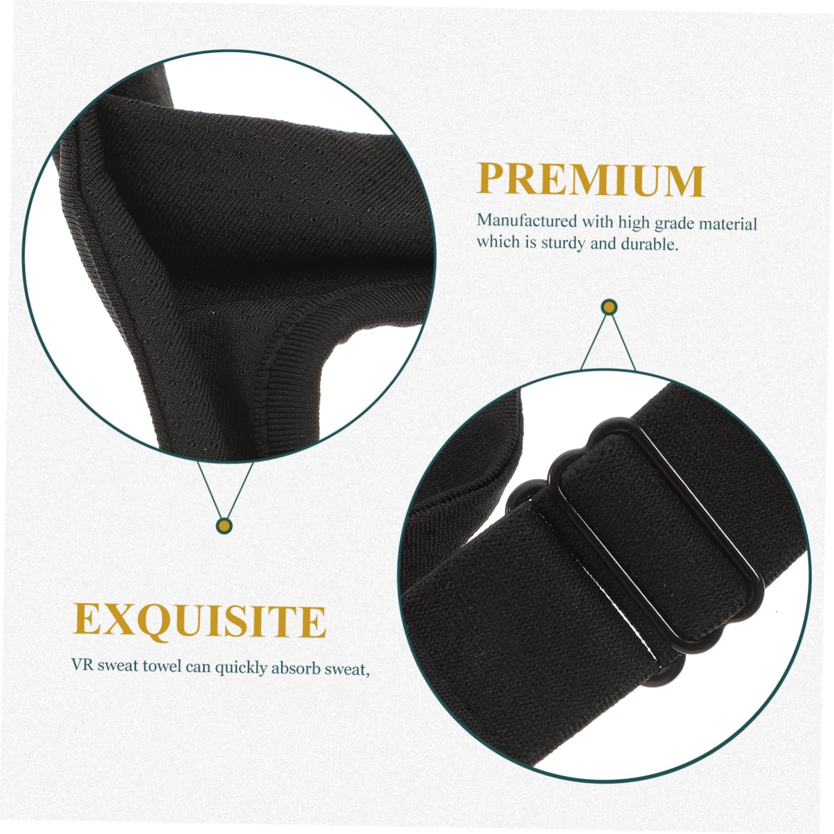 Mikikit 5pezzi Vr Eye Mask Cover Regolabile e Traspirante Copertura Antisudore Per Cuffie Vr Comfort e Protezione Durante Gioco Virtuale