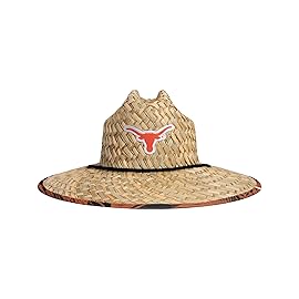 FOCO unisex adult Ncaa College Team Logo Floral Sun Straw Hat, Team Logo, One Size US