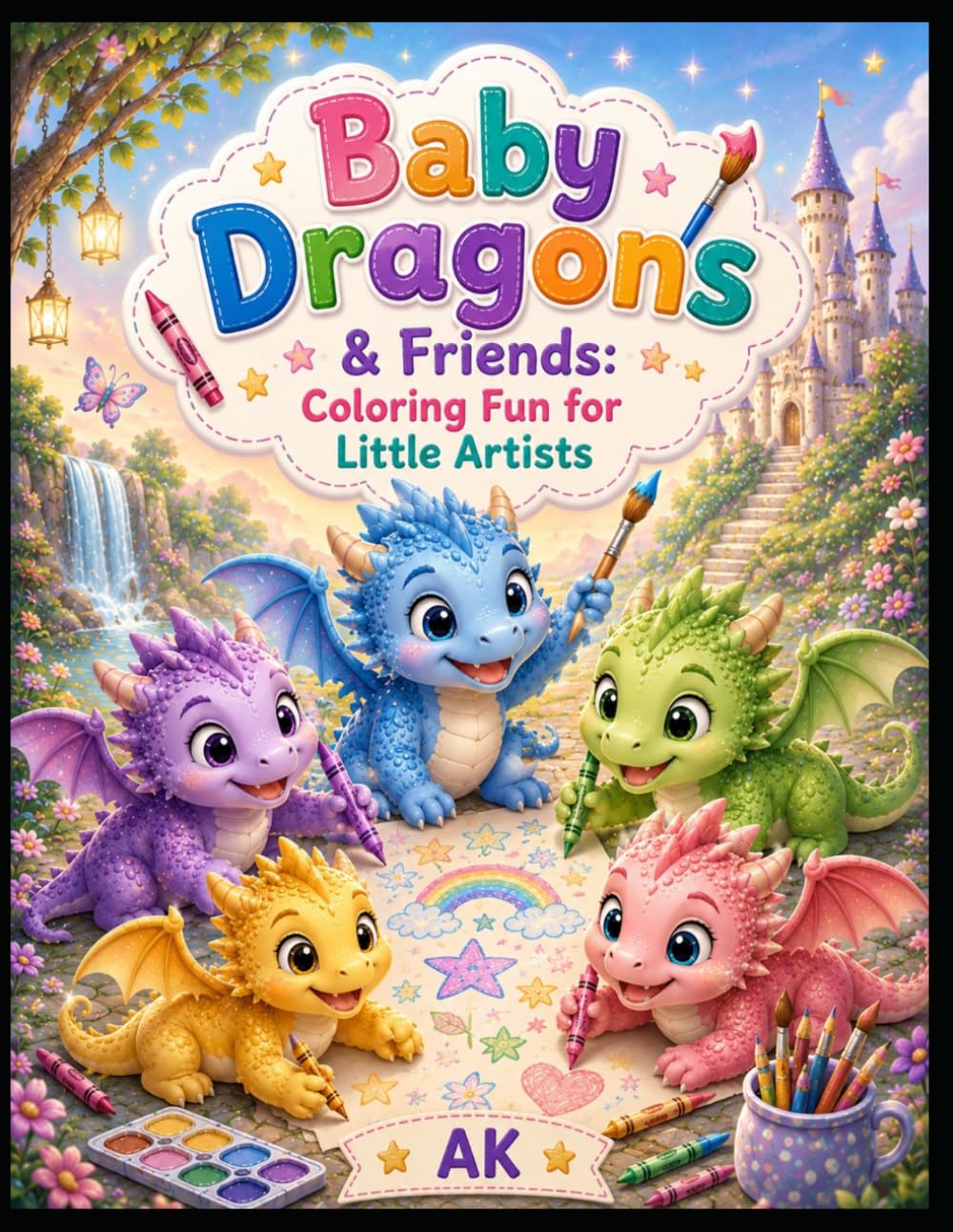 Baby Dragons & Friends: Coloring Fun for Little Artists: A Magical Dragon Coloring Books for Kids Ages 3-8 with 30+ Adorable Pages