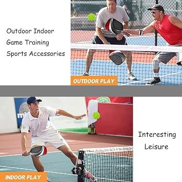 5 PCS Pickleball Balls, Green Pickleball, Pickleball Balls Indoor with 40 Small Precisely Drilled Holes, Durable Pickle Ball for Game Training Sports Outdoor Indoor Accessories