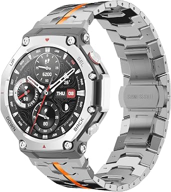 Metal Strap for Amazfit T-Rex 3 - Titanium Orange