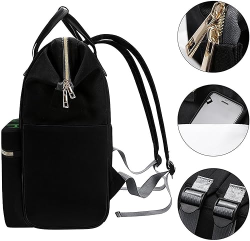 Miniatura 3 de Bolsa de pañales Love Baseball Ball para mujer, gran capacidad, impermeable, mochila de viaje para computadora portátil