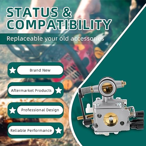 Miniatura 2 de AUTOKAY Kit de filtro de combustible de carburador TS700 para sierra de corte Stihl TS700 TS800 para Walbro WJ114 para Tillotson HS314A HS-314A