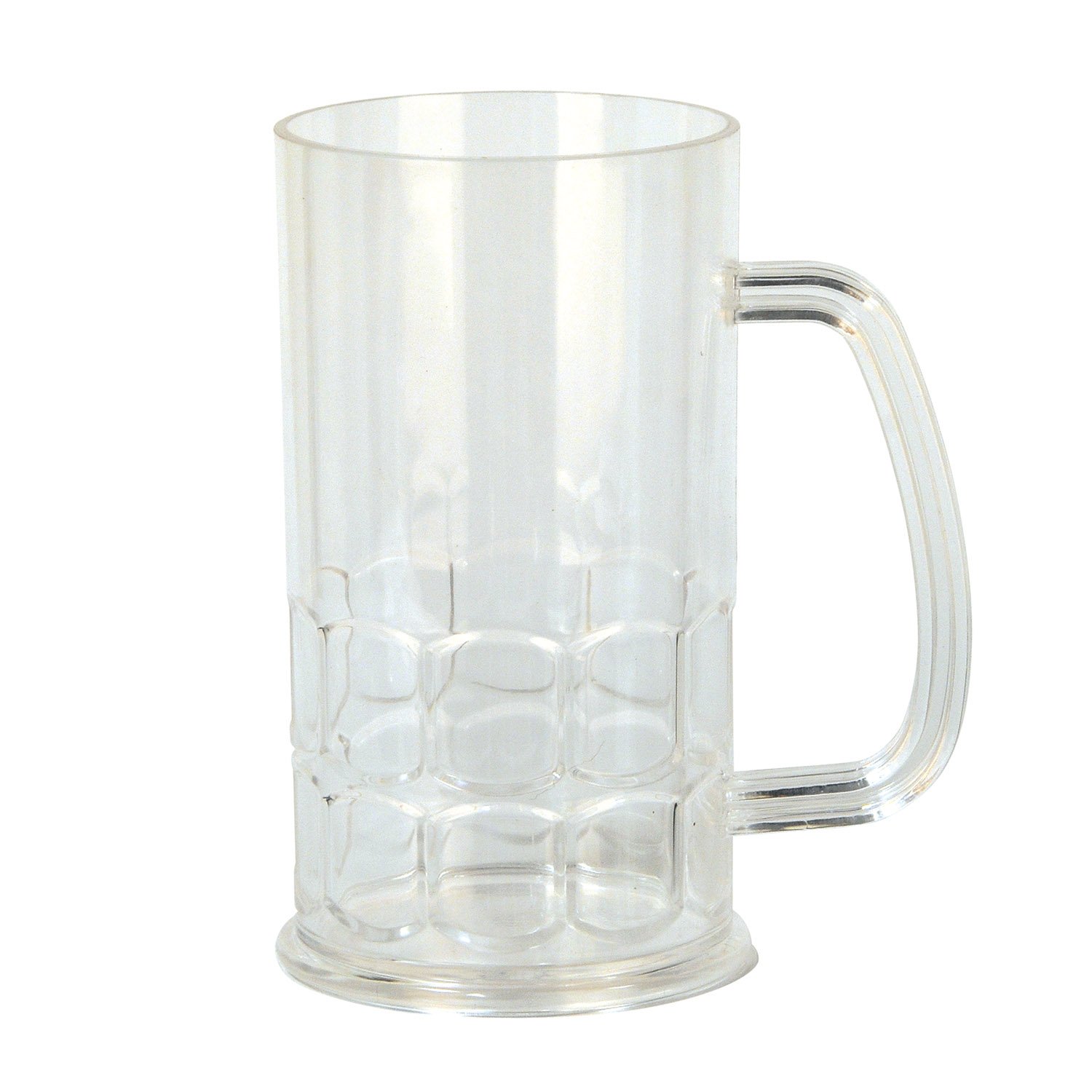 Beistle Plastic Beer Stein with Handle, Clear 17 oz. Drinkware Mug Party Favor for Oktoberfest, St. Patrick’s Day, Halloween, German Festivals, Beer Tasting Events, and Pub Crawls