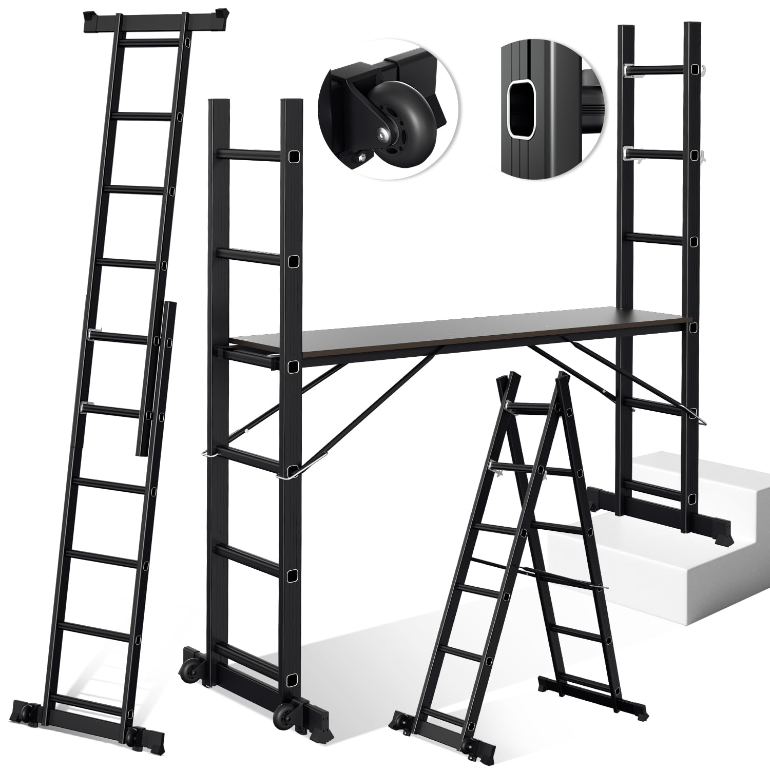 Multifunctionele Professionele Vouwladder Maxall - 4×4 Sporten - HPW