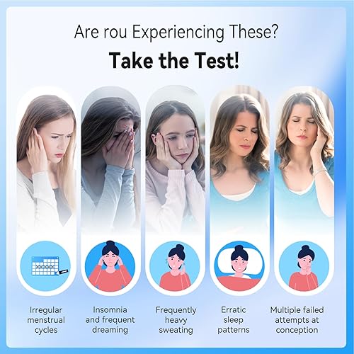 Miniatura 2 de Prueba rápida de menopausia, prueba hormonal FSH para mujeres en casa, tiras de prueba de equilibrio hormonal con sensibilidad óptima, aplicación