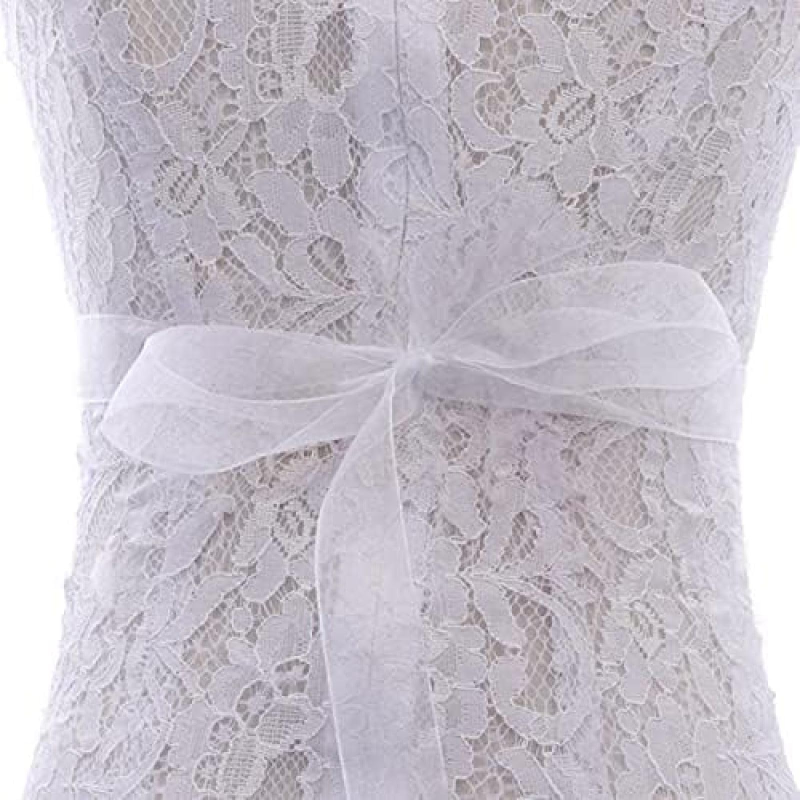 35,5 Zoll Langer Hochzeitsgürtel Silber Strass Braut Schärpe Perlen Brautkleid Gürtel für Hochzeitsaccessoires -,Weißer Organza