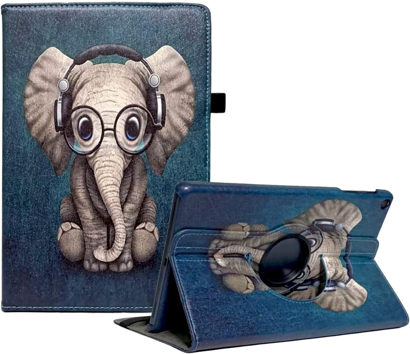 Case for Samsung Galaxy Tab A 10.1 2019, 360 Degree Rotating Stand Smart Case for Samsung Tab A 10.1 Inch Tablet [SM-T510/T515] 2019 Release (Elephant)