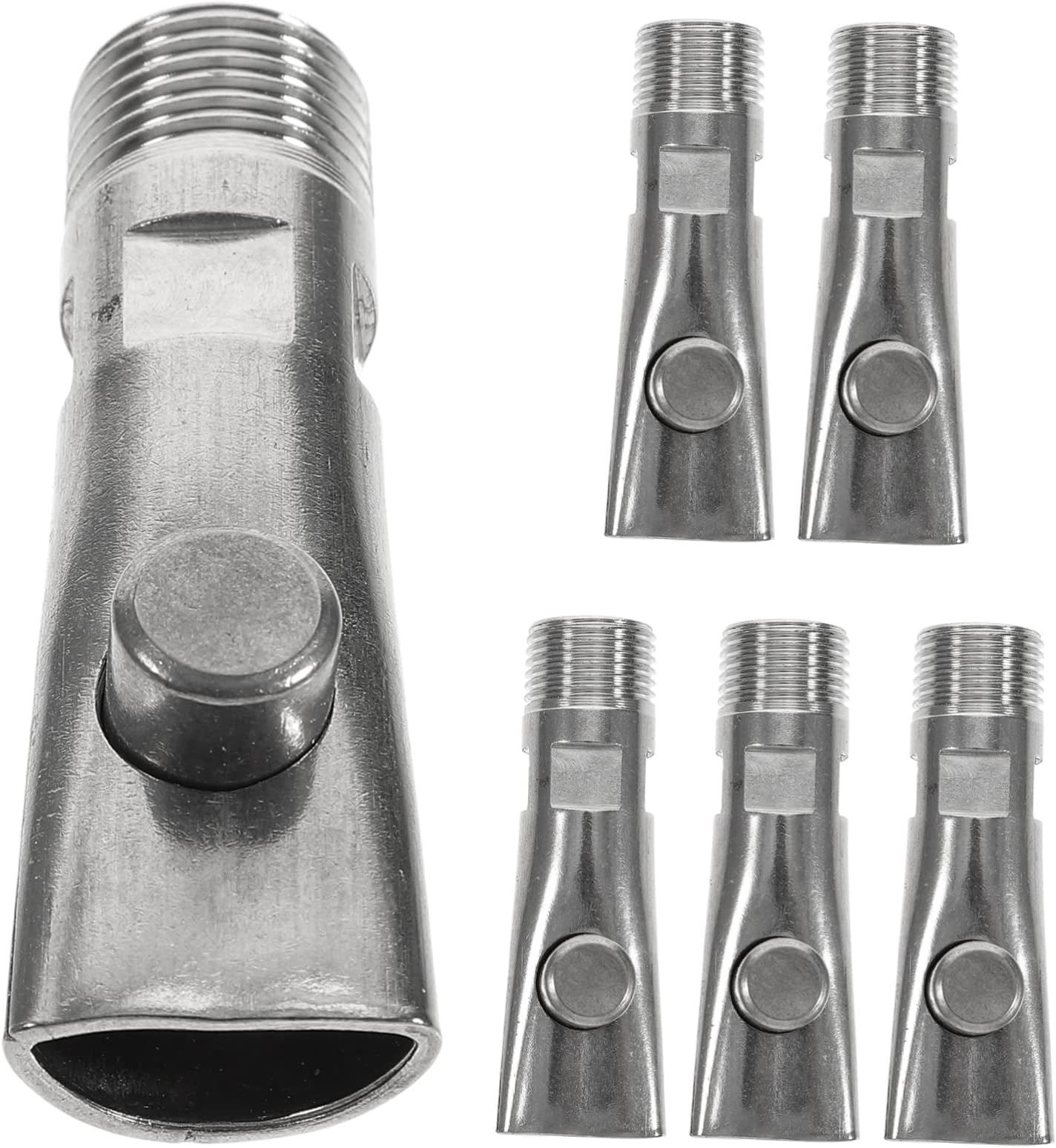 HANABASS 5pcs Automatic Pig Waterer Stainless Steel Drinking Water Pump Pig Feeder Livestock Waterer for Cows Horses