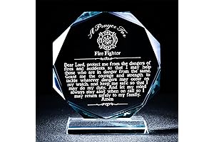 Firefighter Fireman Gifts for Men: Unique Award Plaque Decorations Firefighter Gifts