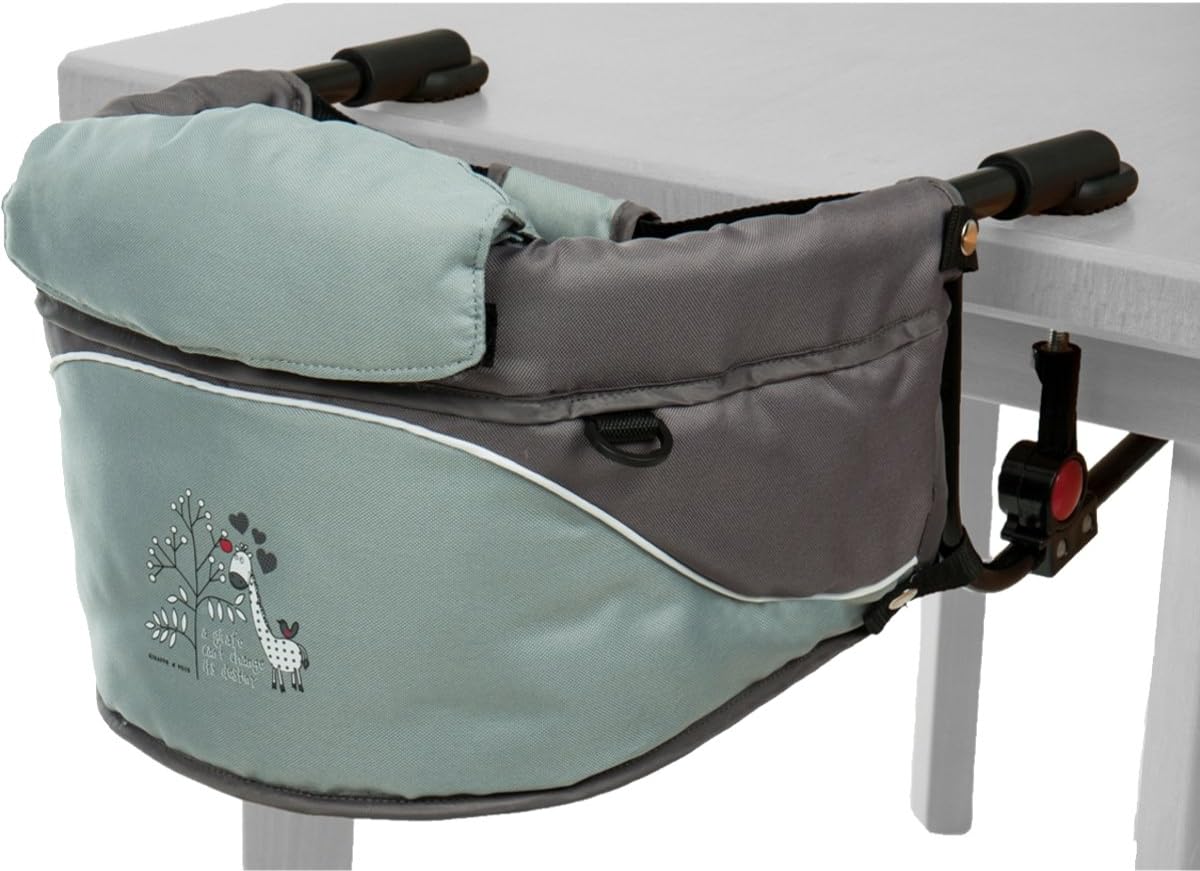Fillikid Easy Hook on Table High Chair, for Home and Travelling (with Giraffe Motive)