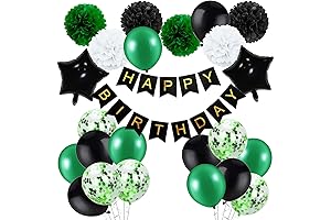 Philadelphia Eagles Green and Black Birthday Party Decorations