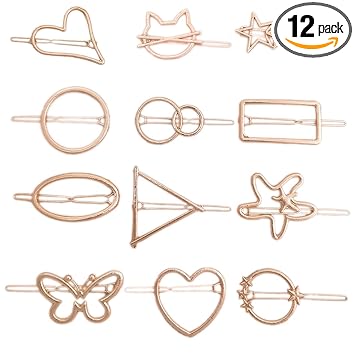 Panaah Hair Clips Hairpin Hair Clamps For Women Girls - Set of 12