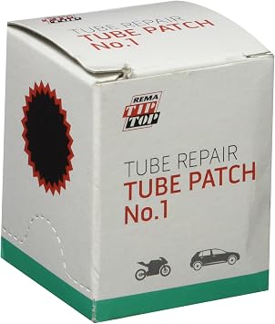 Caja de 30 parches reparacion pinchazos bicicleta redondos No1