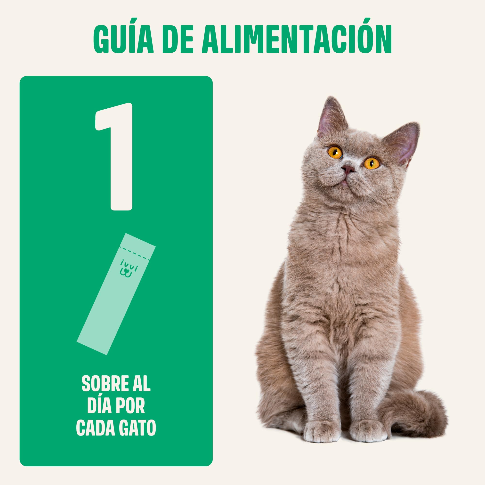 ivvi Esencia Digestiva para Gatos – 30 Snacks Cremosos con Atún, Calabaza, Linaza y Postbiótico derivado de Probióticos – Digestión, Flora Intestinal y Bienestar – 450 g