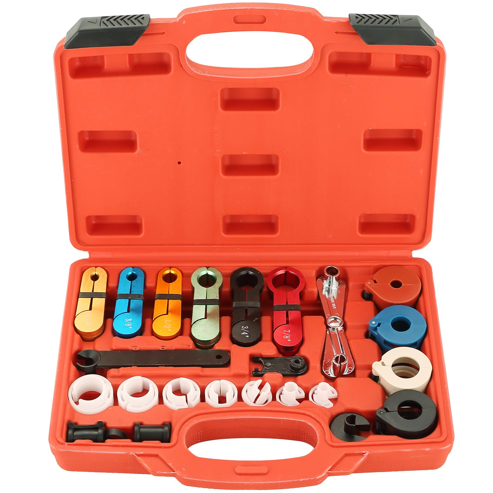 22PCS Master Quick Disconnect Tool Set | Line Disconnect Tool Kit for A/C Fuel & Transmission Systems Fuel Line Disconnection Tool for Automotive Air Conditioner Transmission Oil Cooler Line