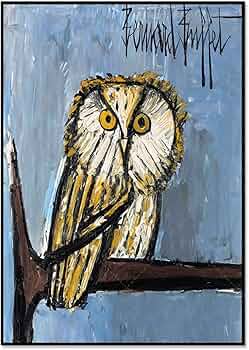 絵画　ビュッフェ絵画プリント ／額パネル付き Amazon.co.jp: ガイ・ビュッフェ 額入りアートプリント 18x15 