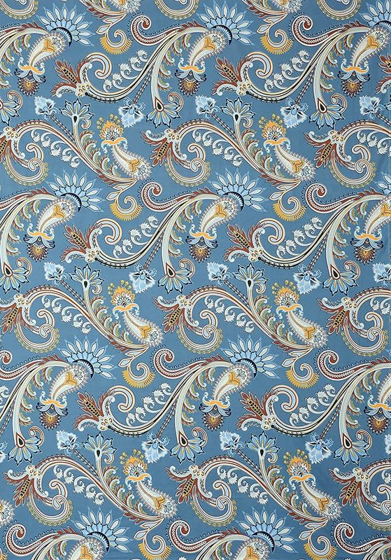 Image of NHD HOME diwan Set for Living Room, diwan Set Covers Glace Cotton, diwan Set 8 Pieces (1 Single Bedsheet, 5 Cushion Covers, 2 Bolster Covers) (Color-Teal Blue Abstract