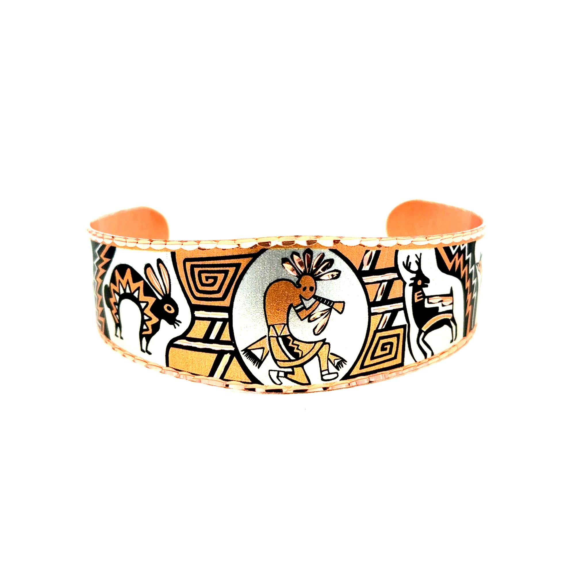 SW Native American Copper Bracelets Cuff Designs Inspired by Animals/Nature/ArtDeco/Turtles/Horses/Kokopelli/Hummingbirds/Butterflies/Dragonflies/