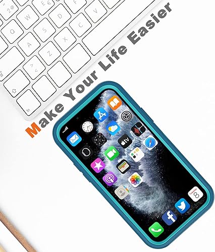 Miniatura 6 de Funda para iPhone 11 Pro Max, a prueba de golpesa prueba de polvo Funda de protección resistente para iPhone 11 Pro Max de 6.7 pulgadas (turquesa)