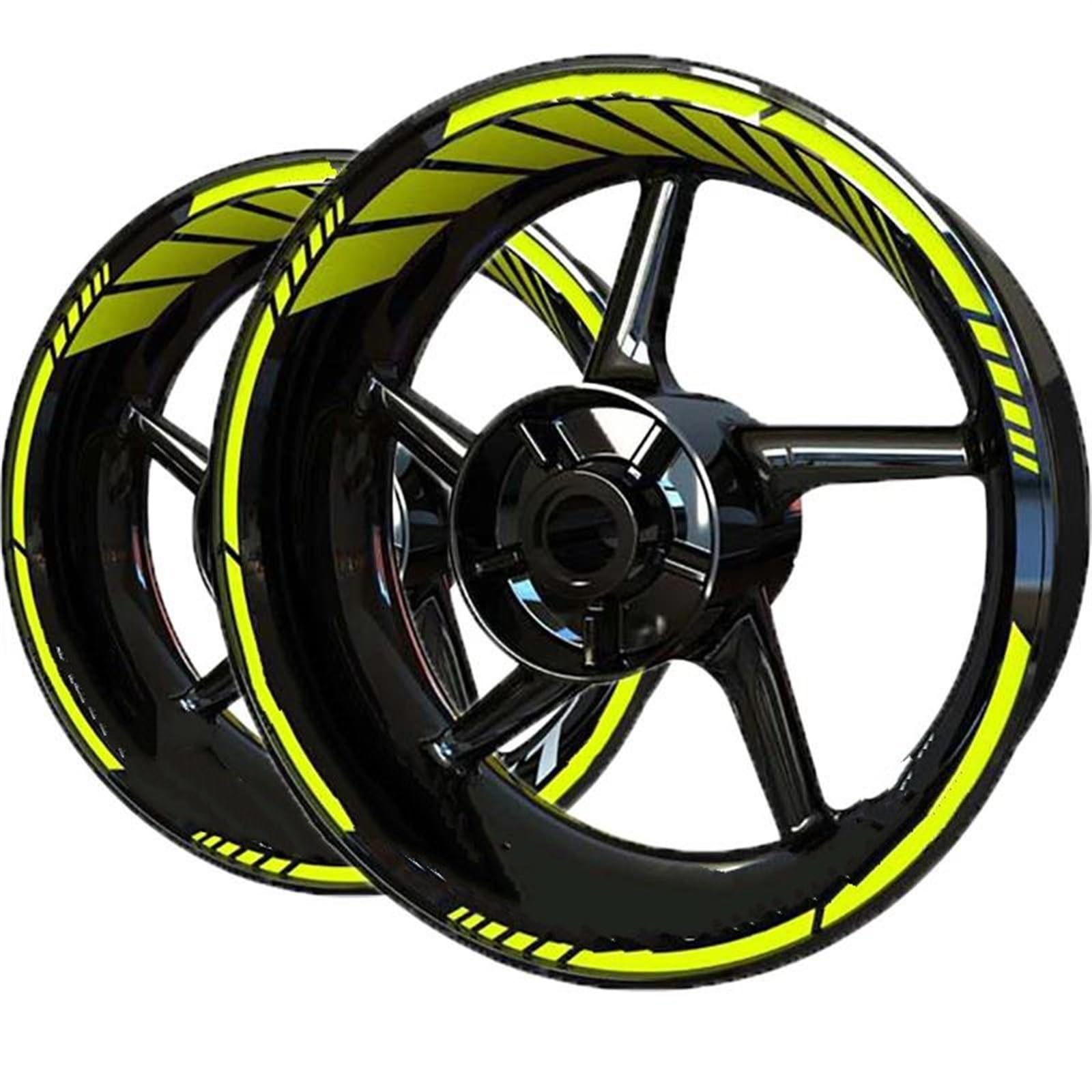 Trottinette Sportive Autocollant de moyeu de Moto, décoration de Roue, Autocollant de Jante et pour Hornet(Blu)