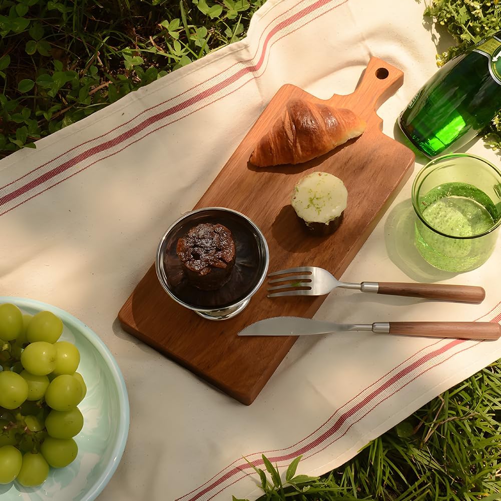 Copa de Helado, Tazón de Helado de Acero Inoxidable de 200 ml Reutilizables Redondas Tazas de Yogur con Patas para Helados Frutas Pudín Postres (8 Piezas, Alto + Corto)