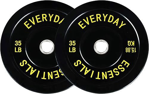 Miniatura 18 de Fitvids Placas de Tope Olímpicas de 2 Pulgadas, Placas de Peso Perfectas para Levantamiento de Pesas y Entrenamiento de Fuerza, Múltiples Pesos