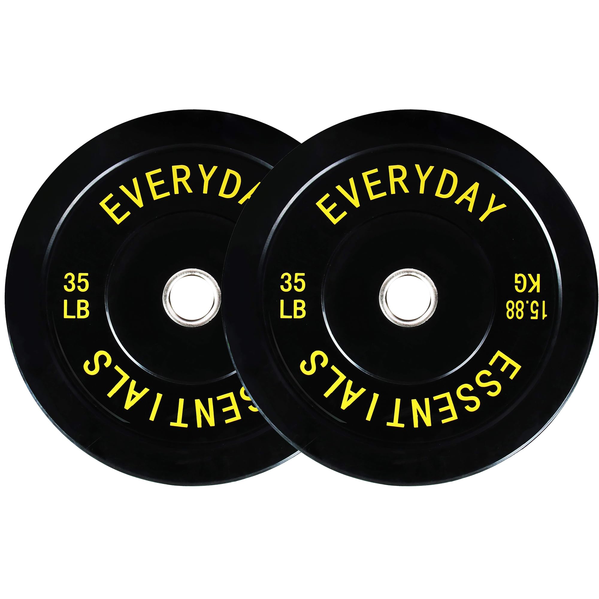 Fitvids 2-Inch Olympic Bumper Plates Perfect Weight Plates for Weightlifting and Strength Training Multiple Weights Available