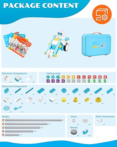 Miniatura 6 de Robot de codificación B3 Pro - Kit robótico STEM 24 en 1 para niños de 4 a 6 años  Bolígrafo de codificación sin pantalla y tarjetas  Educación STEM