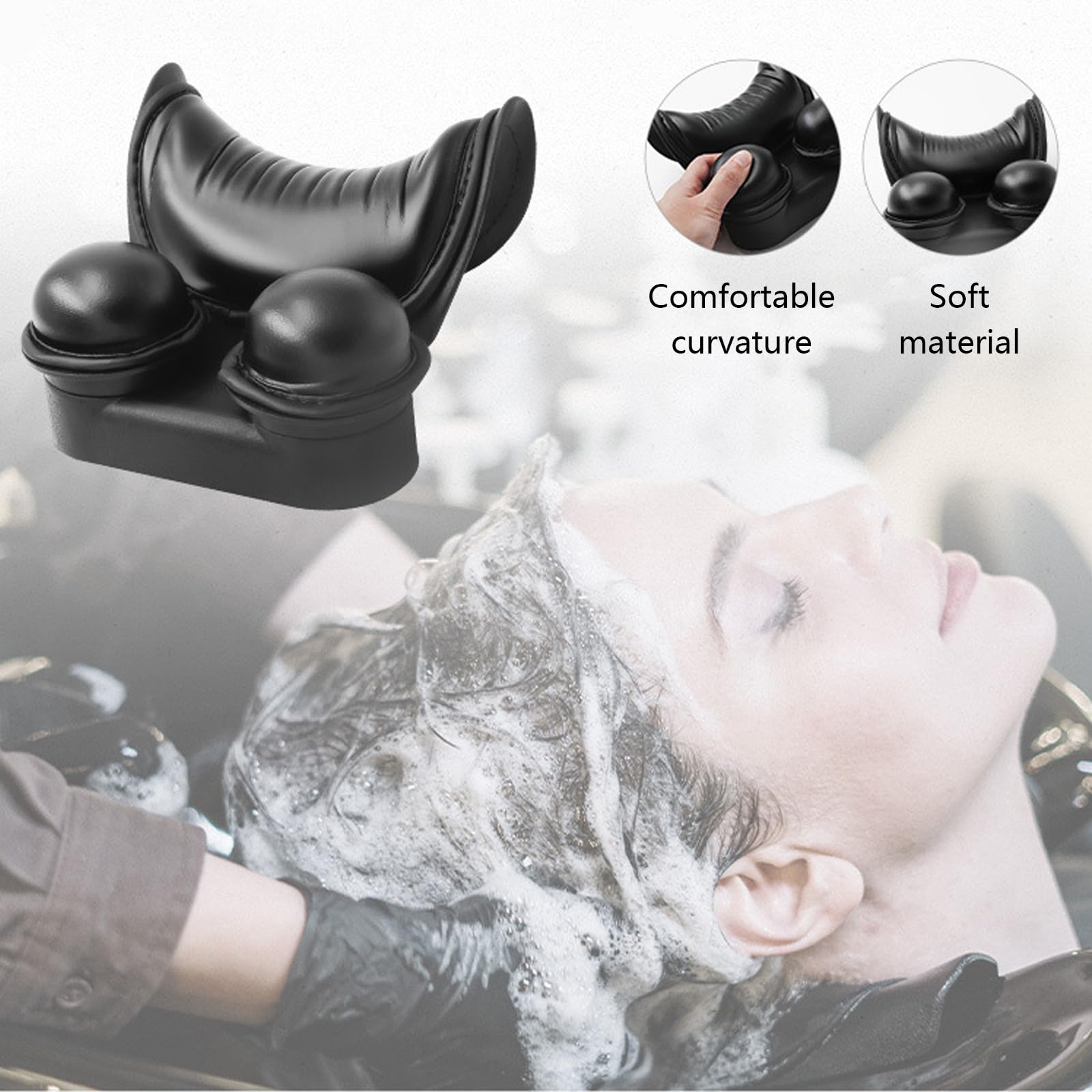 Collo Shampoo Cuscino, Poggia Collo per Lavatesta, Poggiatesta per Lavare Capelli, Shampoo Bowl Cuscino per il collo Shampoo Ciotola Cuscino per il Collo Cuscino di Sostegno del Collo del Silicone