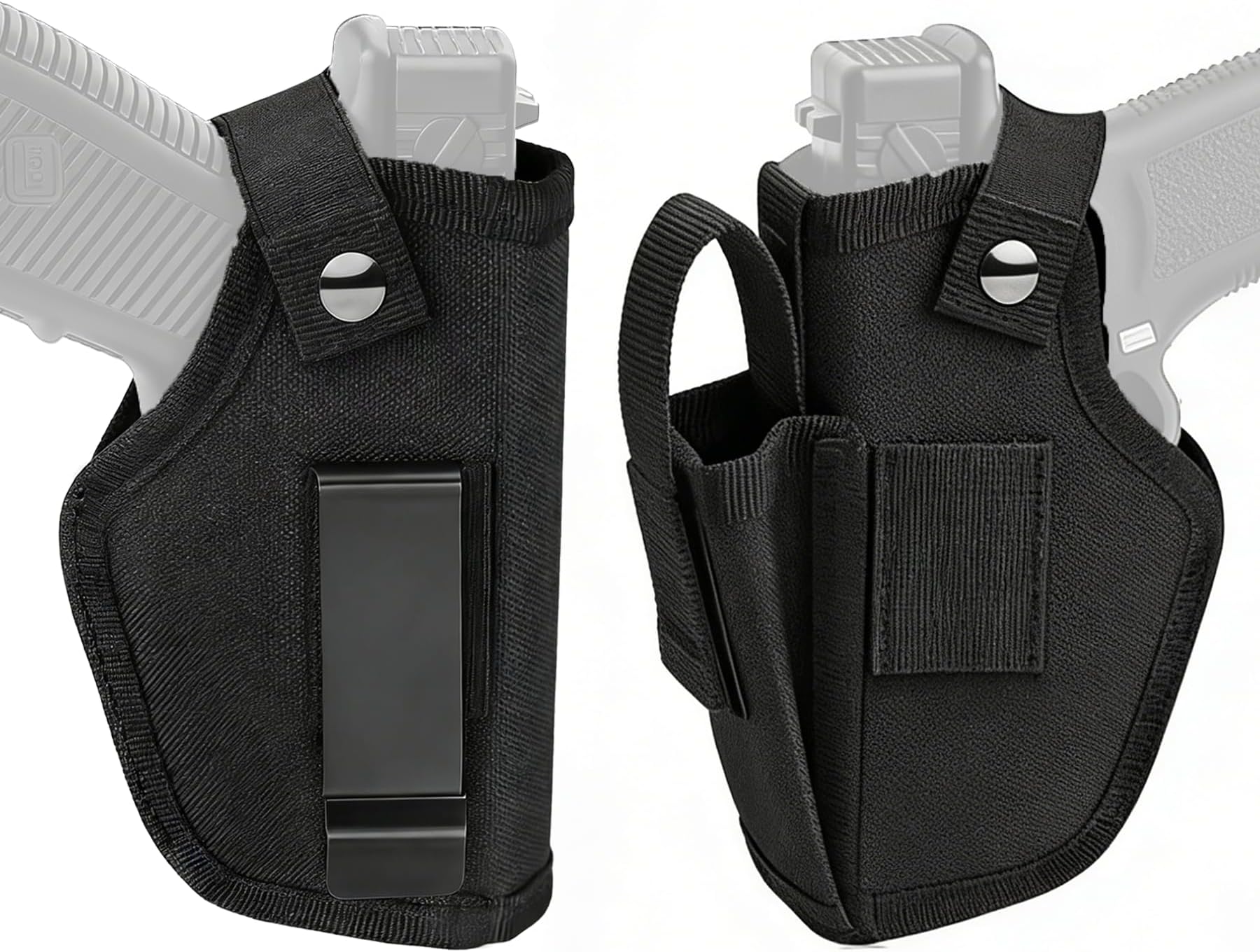 CRUSHUNT Gun Universal Holster IWB/OWB 9mm Gun Holsters for Men&Women 2Pack