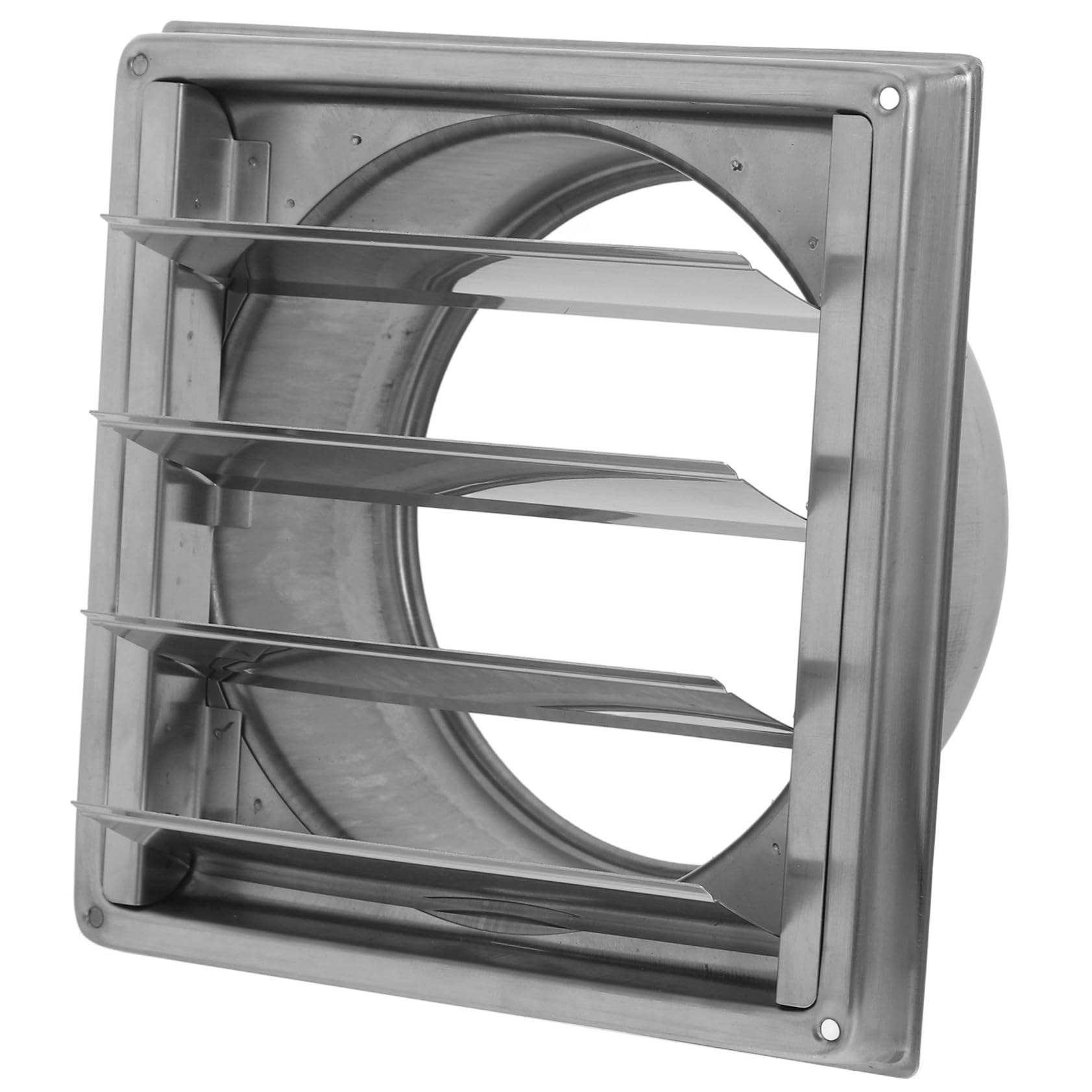 Homoyoyo Ventilazione in Acciaio Inox con Alette Regolabili e Rete Protettiva Copertura Aerazione per Esterni Case Uffici e Industrie Antipioggia e Resistente per Ventilazione e