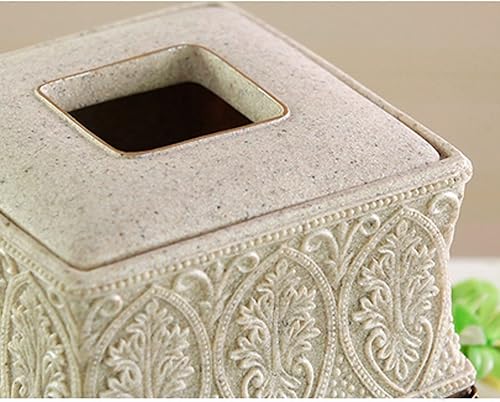 Miniatura 6 de Soporte para caja de pañuelos, soporte cuadrado de papel para pañuelos faciales, organizador de servilletas para encimeras de baño, dormitorio y