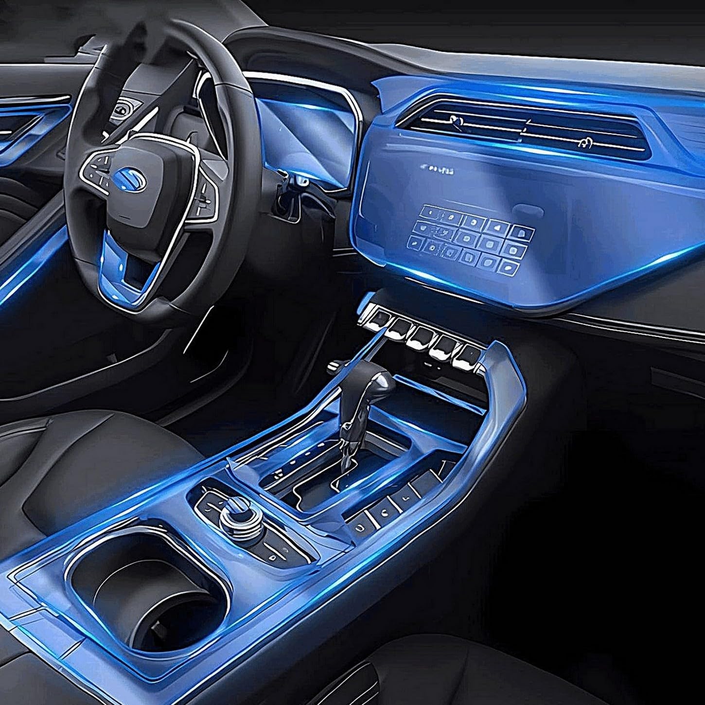 Film protection TPU console centrale Ford Territory 2019-2023