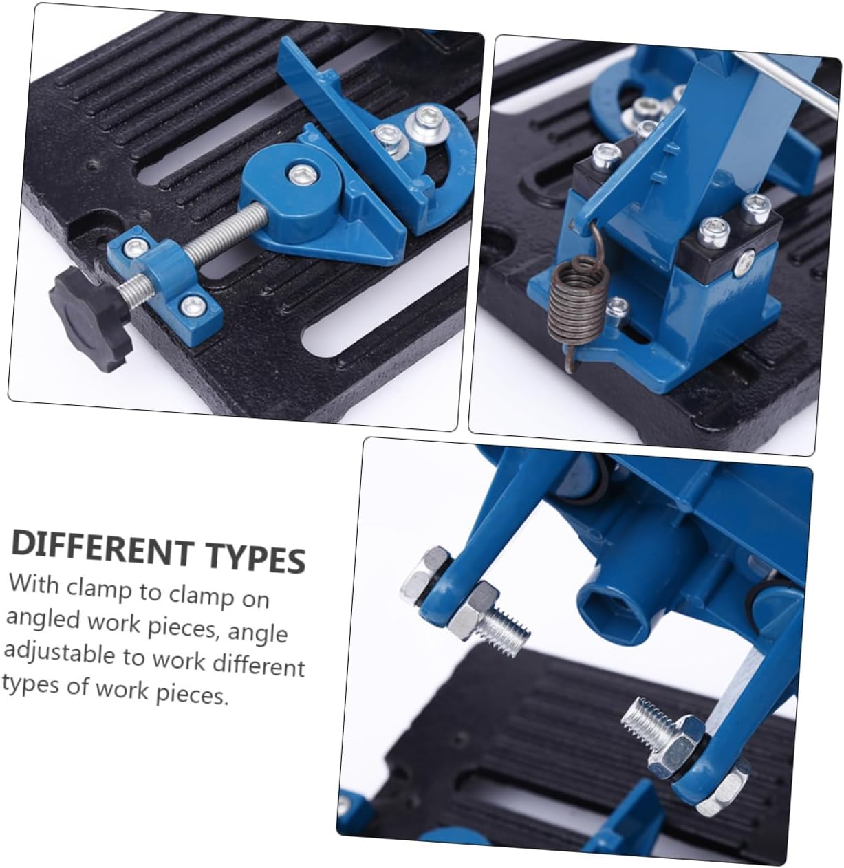 Milisten Professional Angle Grinder Bracket Replacement for Broken Worn Out Stand Non-slip Surface Strong Elastic Spring Sliding Cutting Locking Knob for Stable Cutting