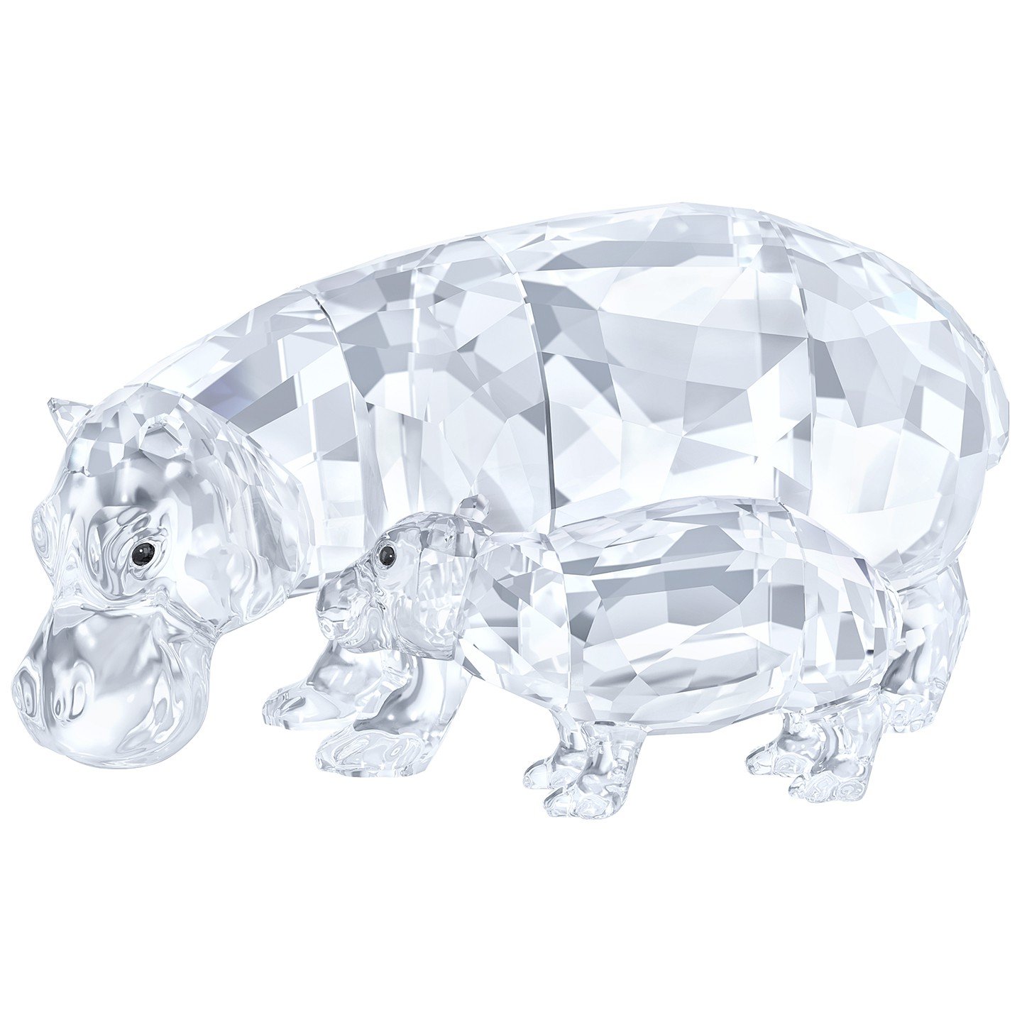 Swarovski Transparent Hippo Mother Figurine 5135920