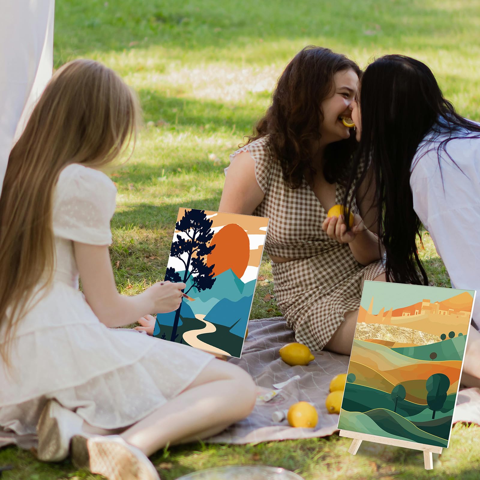 Pre-drawn Canvas, Pre-sketched Outlined, Sip And Paint, Paint Kit, Canvas Painting, DIY Paint Party, Heels & Crown - View #5