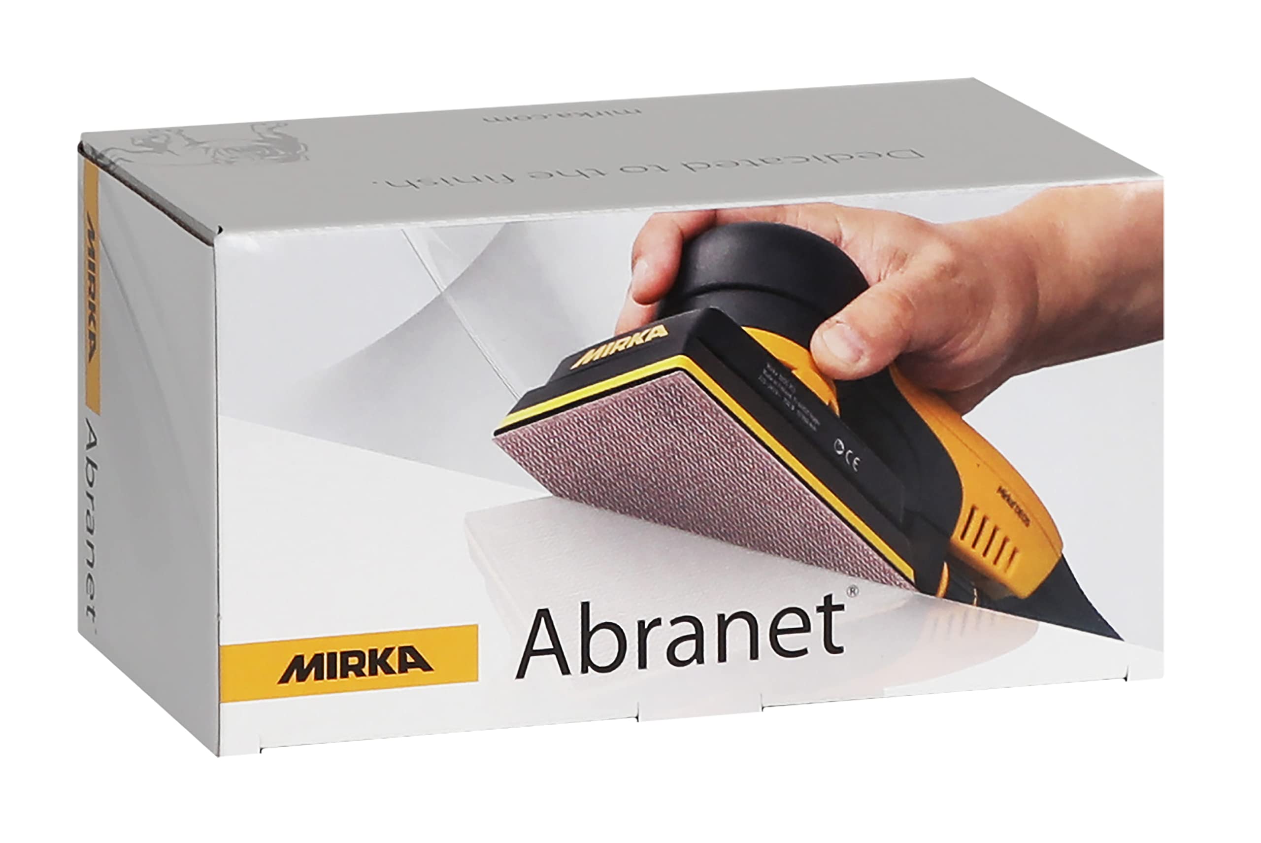Mirka Abranet Bande abrasive en filet 75x100 mm autoagrippant/Grain P120 / 50 pces/pour poncer le bois, le mastic, la peinture, le plastique / 5412905012